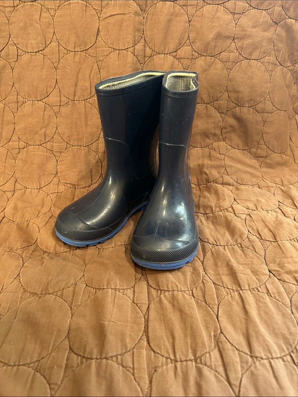 Kids Navy Blue Rain Boots EUC